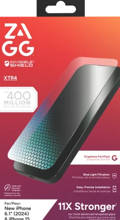 ZAGG InvisibleShield Glass XTR4 - Skärmskydd för mobiltelefon