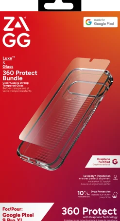 ZAGG Luxe - Baksidesskydd för mobiltelefon - grafen - klar - med