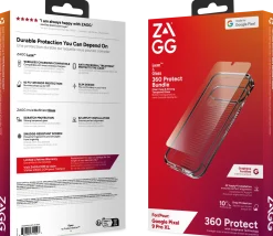 ZAGG Luxe - Baksidesskydd för mobiltelefon - grafen - klar - med
