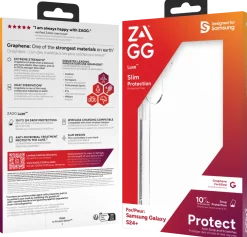 ZAGG Luxe - Baksidesskydd för mobiltelefon - klar - för Samsung