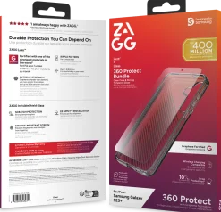ZAGG Luxe - Baksidesskydd för mobiltelefon - grafen - klar - med