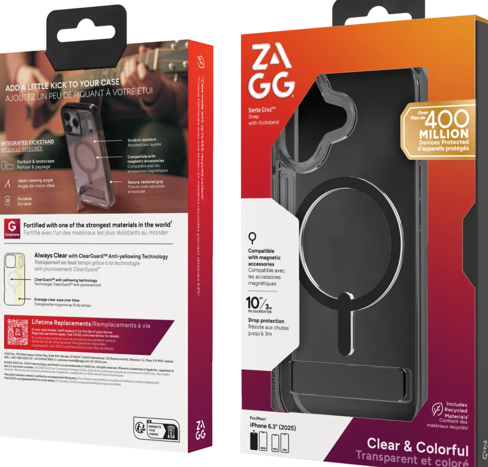 Zagg Santa Cruz Snap - Baksidesskydd för mobiltelefon - med