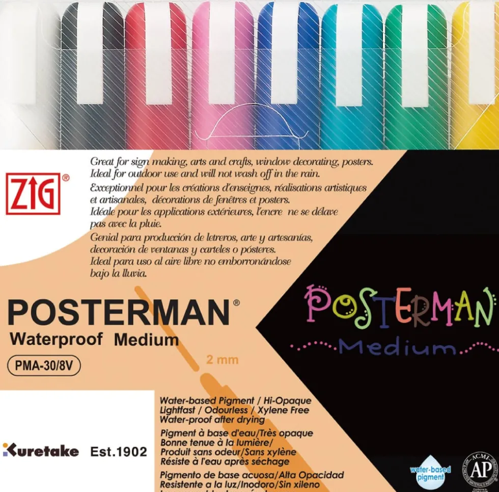ZIG Posterman PMA-30 2mm 8/etui
