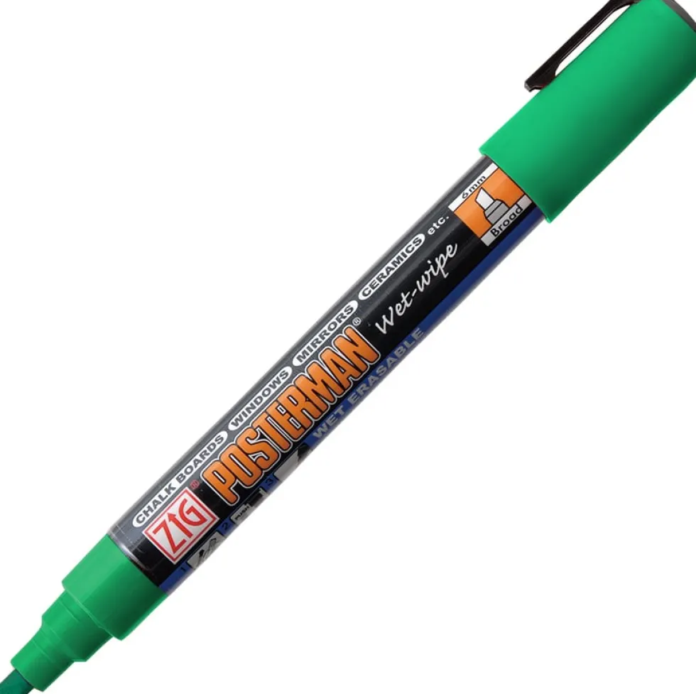 ZIG Posterman Wet-Wipe 6mm grön