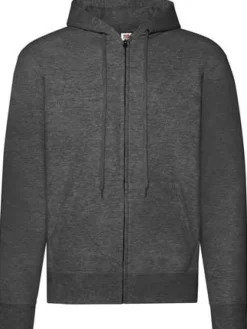 Zip Hoodie FRUIT mörkgrå L