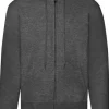 Zip Hoodie FRUIT mörkgrå M